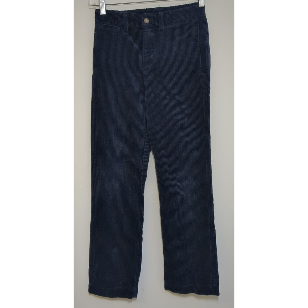 Polo Ralph Lauren Boys Size 8 Corduroy Pants Black Jeans Pony Logo 24" x 22" VTG